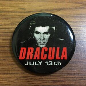 Vintage Dracula 1979 Pinback Button